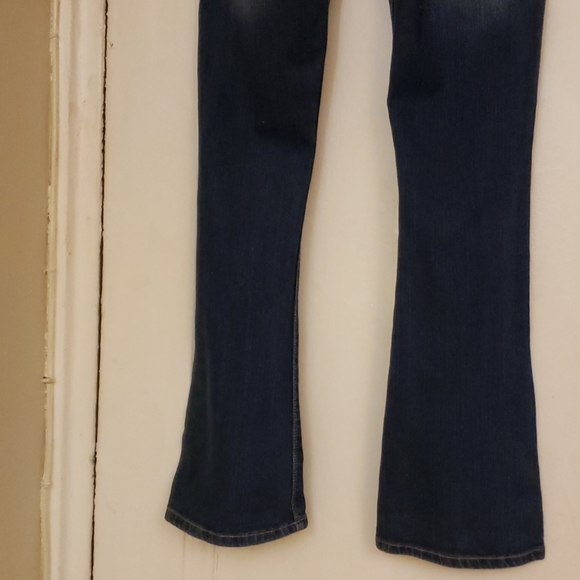 JEANS Levi's Skinny Flare Denim Jean's Size 16 Regular - Picture 6 of 8